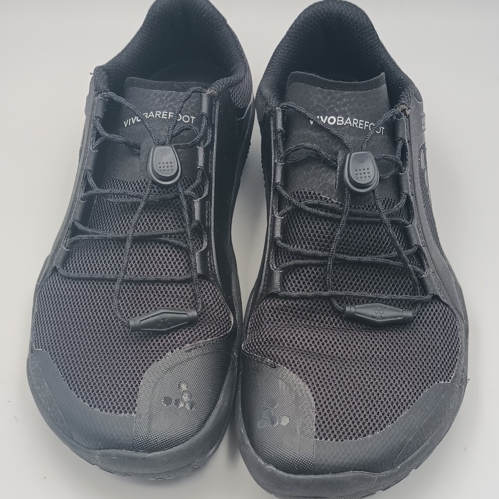 Vivobarefoot Primus Trail II FGL Runner Obsidian Minimalist Sz 36M Breathable